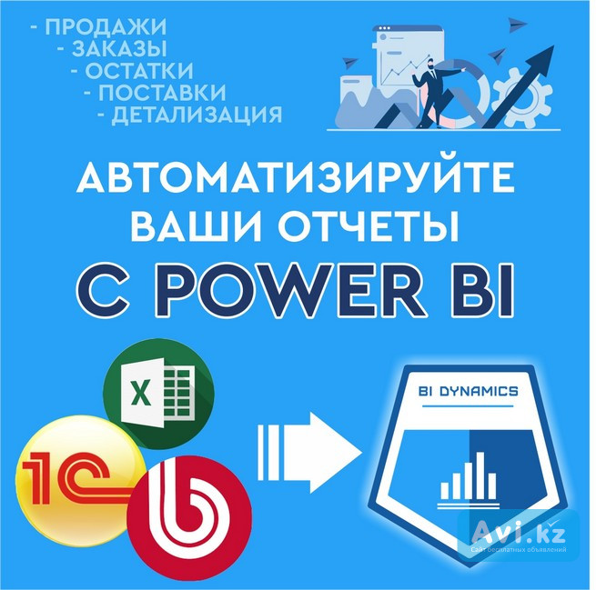 Внедрение бизнес аналитики, Power BI Алматы - изображение 1