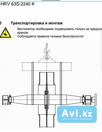 Вал ротор крыльчатка вентилятора Hrv 63s-2240 K Venti Oelde Алматы - изображение 1