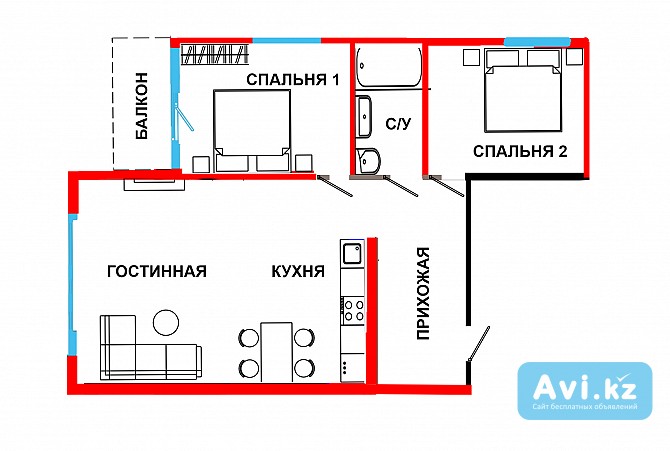 Продажа 3 комнатной квартиры Алматы - изображение 1