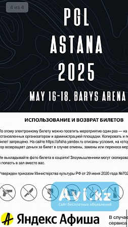 Билеты на турнир по киберспорту Pgl Astana Астана - изображение 1