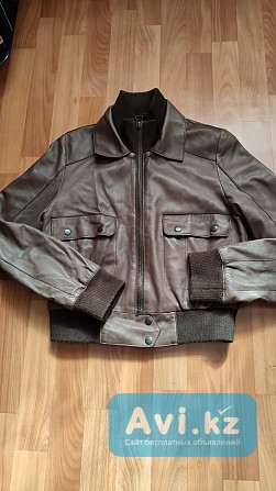 Демисезонная кожаная куртка Алматы - изображение 1