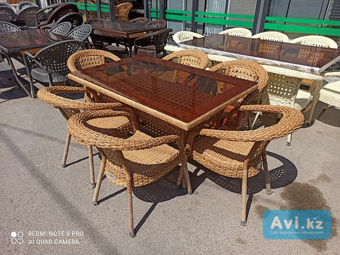 Идеальный ротанговый стол для гостиной и террасы Шымкент - изображение 1