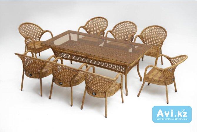 Натуральные ротанговые столы по выгодной цене Шымкент - изображение 1