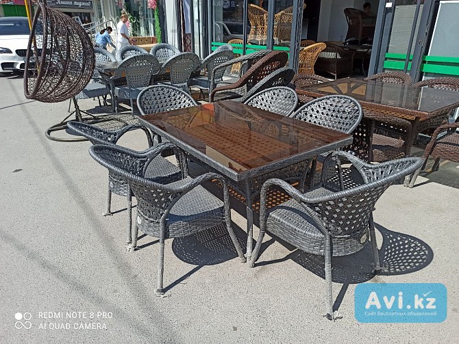 Идеальный ротанговый стол для гостиной и террасы Шымкент - изображение 1
