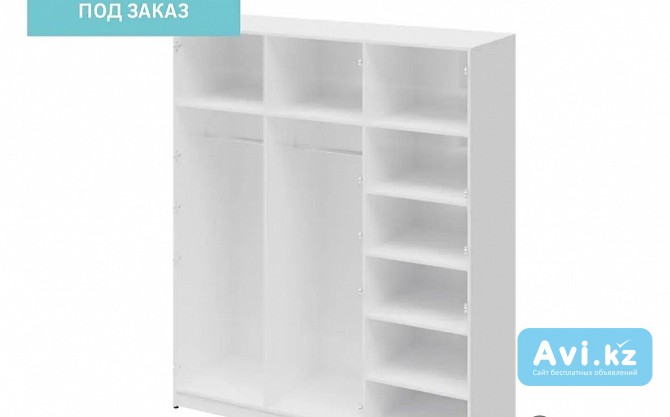 Стильный шкаф “турин Комфорт 3720” с зеркалом Алматинская область - изображение 1