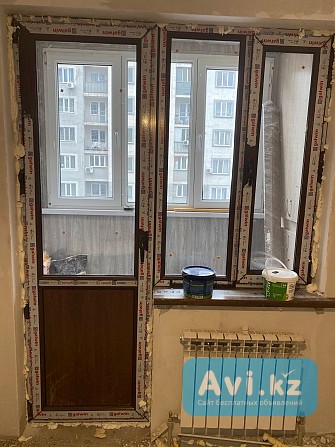 Пластиковые окна под ключ с Гарантией 10 лет Недорого Алматы - изображение 1