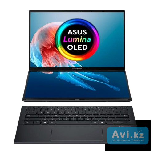 Asus Zenbook Duo 14 Oled / i9-285h / 32гб / 2тб Ssd / Touch / Win11 — Новый, топовая модель Алматы - изображение 1