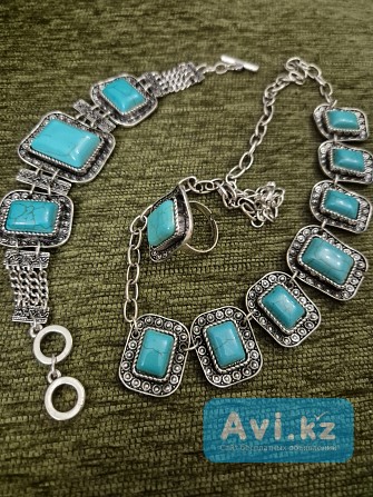 Набор из трёх предметов колье, браслет и кольцо Алматы - изображение 1