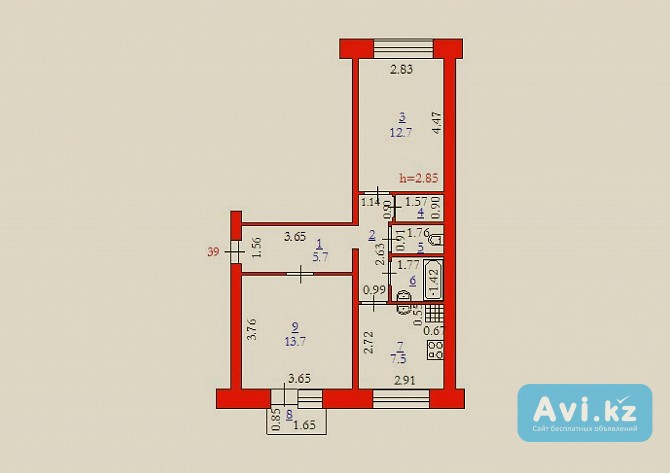 Продажа 2 комнатной квартиры Актобе - изображение 1