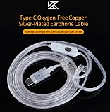 Провод Iem KZ Type C на Qdc 0, 75 + Mic доставка из г.Алматы