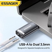 Переходник Essanger Usb на 3.5 + Mic доставка из г.Алматы
