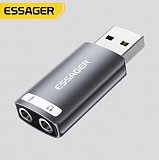Переходник Essanger Usb на 3.5 + Mic доставка из г.Алматы