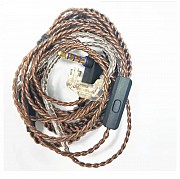 Провод Iem KZ Eerphone 3.5 на Qdc 0, 75 + Mic доставка из г.Алматы