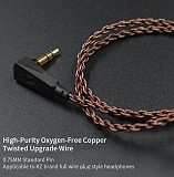 Провод Iem KZ Eerphone 3.5 на Qdc 0, 75 + Mic доставка из г.Алматы