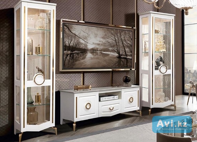 Шкаф-пенал от гарнитура Бодрум / Bodrum жиынтығынан биік шкаф Усть-Каменогорск - изображение 1