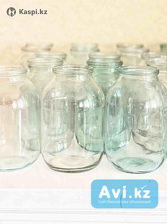 Продам. Банки стеклянные 2-х литровые по 50 тенге за штуку. Всего в наличии 30 банок Усть-Каменогорск - изображение 1
