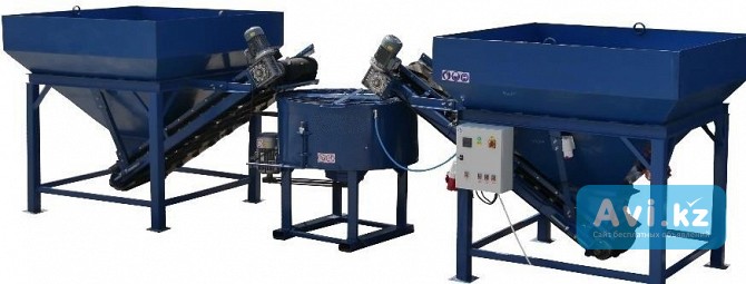 Бетонный мини завод полуавтоматический Sumab 3 м3/час Алматы - изображение 1