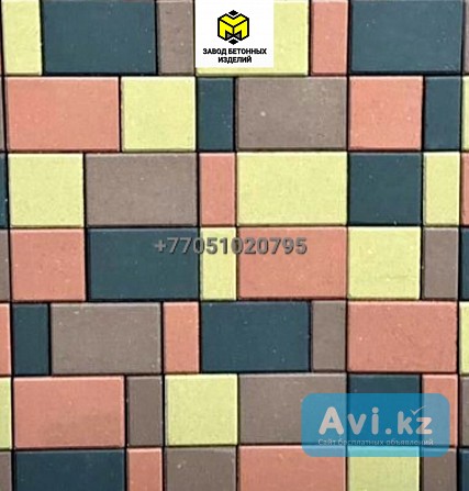 Брусчатка Ландхаус вибропрессованная-брусчатка-тротуарная плитка Алматы - изображение 1