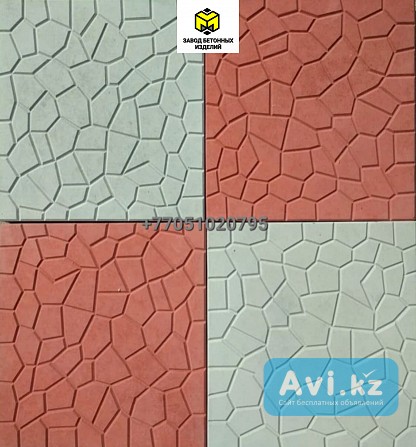 Тротуарная плитка 40/40-33/33-30/30-брусчатка Астана - изображение 1