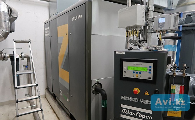Компрессор Atlas Copco ZR 160 Vsd + осушитель воздуха Md400 Vsd Алматы - изображение 1