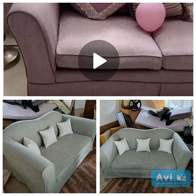 Перетяжка мягкой мебели Астана - изображение 1