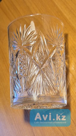 Редкий антикварный хрустальный стакан "звезда" Алматы - изображение 1
