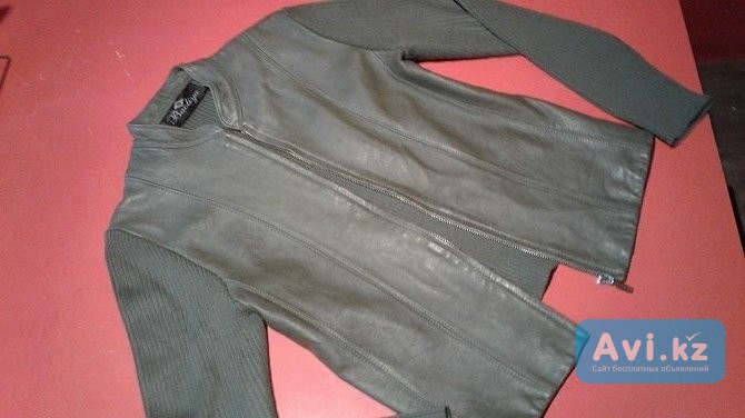 Продам кофту кожа-трикотаж Алматы - изображение 1