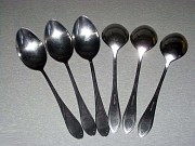Большие, советские, столовые ложки 6шт. нержавейка Алматы