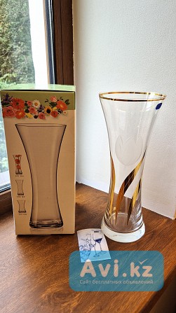 Новая ваза для цветов "золотой тюльпан" Алматы - изображение 1