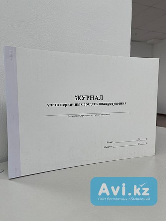Журнал учета первичных средств пожаротушения Астана - изображение 1