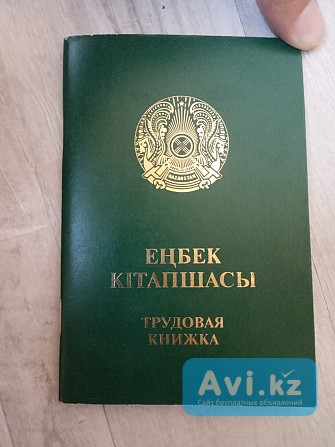 Зелёная трудовая книжка Алматы - изображение 1