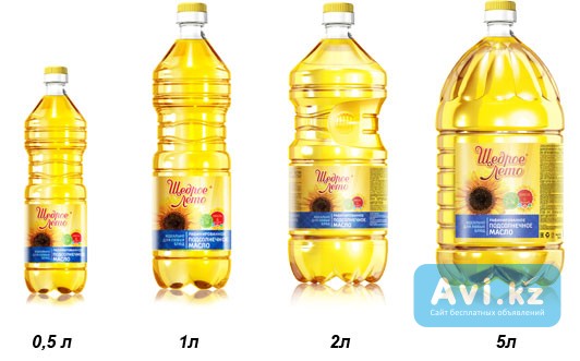 Масло подсолнечное Щедрое лето Алматы - изображение 1