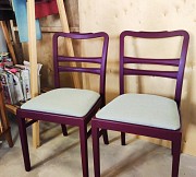 Стулья буковые после реставрации. 2 штуки. Цвет спелая вишня Алматы