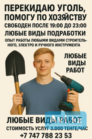 Помощник, муж на час Петропавловск - изображение 1