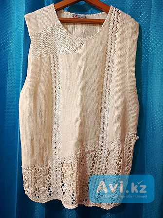 Белая безрукавка, женская Алматы - изображение 1