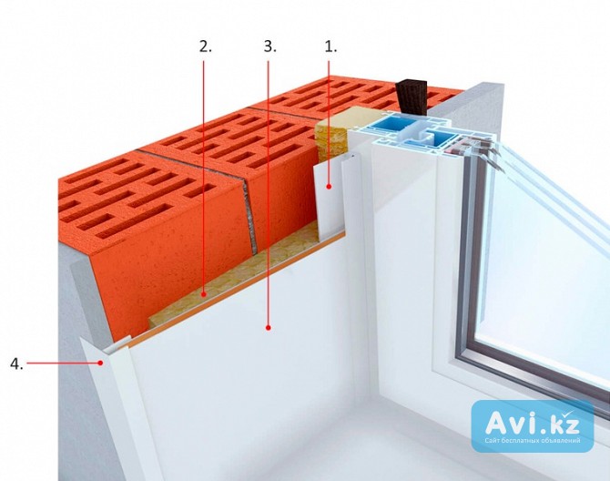 Тёплые откосы от компании Окнабиз Атырау - изображение 1