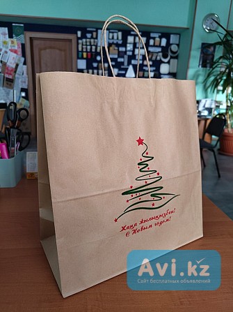 Новогодние бумажные пакеты Караганда - изображение 1