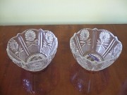 Две хрустальные конфетницы диаметром 10, 5см и высотой 6, 5см Шымкент