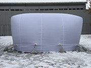 Бескаркасная палатка 8х4х4 м для ремонта и отогрева техники Астана