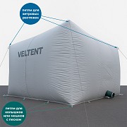 Бескаркасная палатка 10х6х5 м для ремонта и отогрева техники Астана
