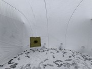 Бескаркасная палатка 14х6х5 м для ремонта и отогрева техники Астана