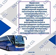 Лицензия на право занятия деятельностью по нерегулярной перевозке пассажиров автобусами, микроавтобу Астана