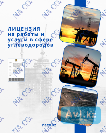 Лицензия на работы и услуги в сфере углеводородов Астана - изображение 1