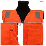 Жилет страховочный рабочий (жср-1) с сертификатами Рмрс и Рко Астана