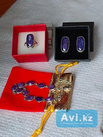 Продам набор сапфиры в серебре Усть-Каменогорск - изображение 1