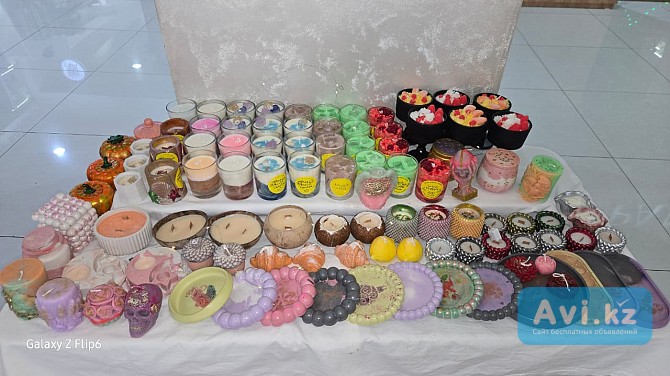 Свечи ручной работы с атмосферой уюта и эстетики Шымкент - изображение 1