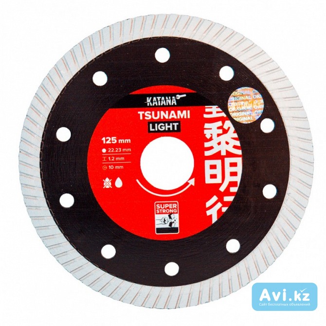 Алмазный отрезной диск-katana Tsunami Light Алматы - изображение 1