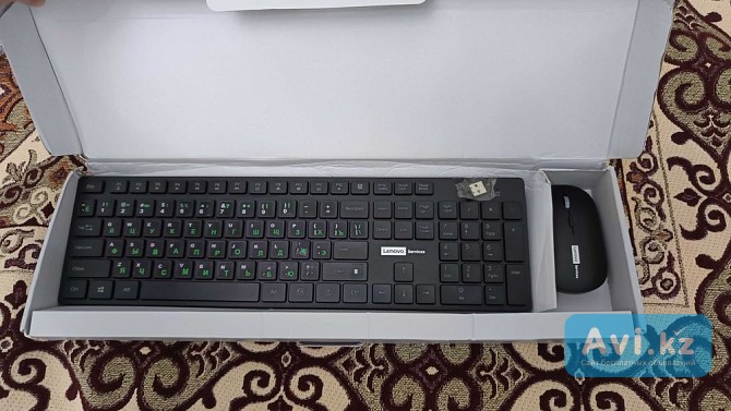 Lenovo Kn220 беспроводная клавиатура + мышь Актау - изображение 1