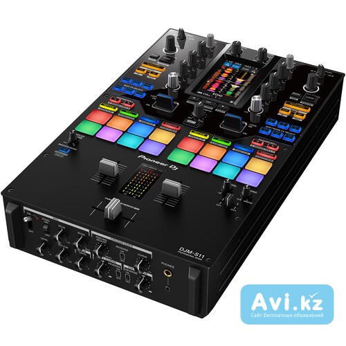 Pioneer DJ Djm-s11 Professional 2-channel Battle Mixer for Serato DJ Pro rekordbox (black) Алматы - изображение 1