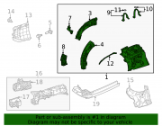 Левый Передний Фартук Для Toyota Highlander доставка из г.Атырау